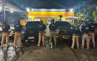 PRF recupera duas caminhonetes roubadas durante fiscalização na BR-230, em Marabá/PA