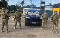 PRF apreende 65 kg de drogas em caminhão na BR-316, em Benevides/PA