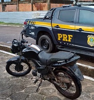 PRF apreende motocicleta adulterada em Tracuateua/PA