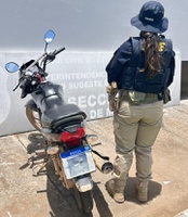 PRF recupera motocicleta roubada em Marabá/PA