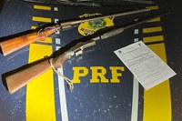 PRF apreende 02 espingardas, em Itaituba/PA