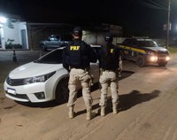 PRF recupera 02 veículos na BR-155, em Redenção/PA