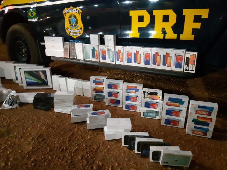PRF apreende carga de eletrônicos avaliada em R$ 1 milhão de reais, em Dom Eliseu