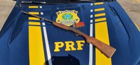 PRF prende condutor com espingarda e munições, em Dom Eliseu/PA