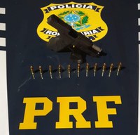 Em Marabá/PA, a PRF prende homem por porte ilegal de arma de fogo