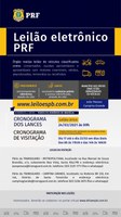 PRF realizará leilão virtual de veículos recolhidos em João Pessoa e Campina Grande