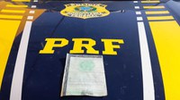 Caminhoneiro é flagrado pela PRF usando documento falso após se envolver em acidente no município de Riachão do Poço-PB