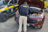 Mais um veículo é recuperado e quatro pessoas são flagradas pela PRF na Paraíba cometendo contravenções e crimes