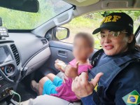 PRF na Paraíba resgata criança de 4 anos em situação de risco na BR-230