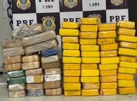 PRF apreende 69 kg de drogas durante fiscalização na BR-230 em Patos, no Sertão da Paraíba