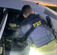 Mais de 1,3 tonelada de maconha é apreendida pela PRF em dois veículos