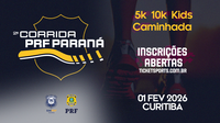Continuam abertas as inscrições para 2ª corrida de rua da PRF Paraná, em Curitiba; faltam 50 dias