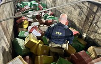 No Paraná, PRF realiza a maior apreensão de maconha do ano no Brasil