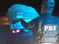 PRF apreende carga de cigarros em Juranda (PR)
