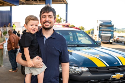 Augusto e Ray, neto e filho de Portelinha