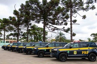 PRF no Paraná recebe 27 novas viaturas com apoio de emendas parlamentares