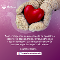 PRF apoia ação emergencial de inverno do Programa Pátria Voluntária no Paraná
