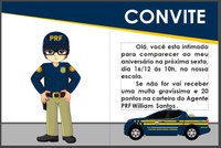 Surpresa e educação para o trânsito em aniversário de fã mirim da PRF