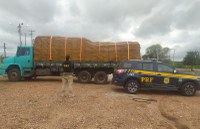 PRF flagra transporte de gesso sem nota fiscal na BR 116