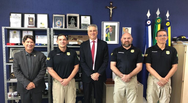 PRF recebe o chefe da Polícia Civil de Pernambuco