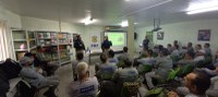 Palestra da PRF em empresa de engenharia ambiental trata de responsabilidade social no trânsito