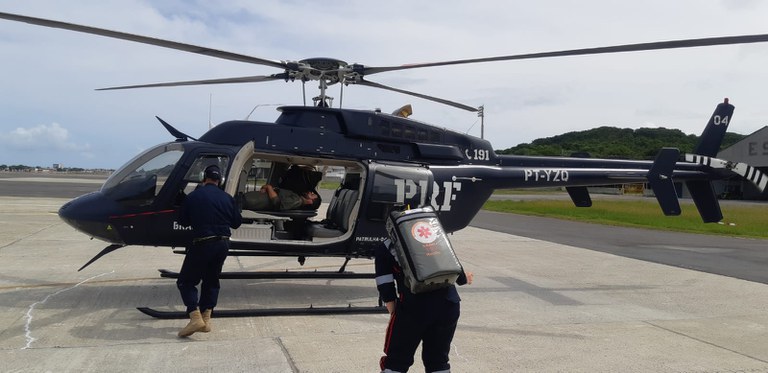 PRF e SAMU retomam atendimento aeromédico em Pernambuco durante o carnaval