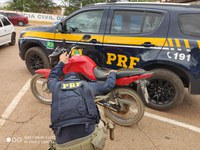 PRF apreende na BR-407 motocicleta adulterada