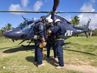 Operações aéreas: PRF se prepara para atuação em combate a incêndio, transporte de carga e resgate no mar