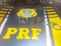PRF apreende revólver e munições em Caruaru-PE