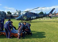 Vítima de choque elétrico em Belo Jardim é transportada de helicóptero até Recife
