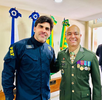 Filipe Ranier e Gen. Nonato. NUCOM/PRF