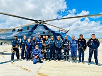 Reencontro emocionante marca visita de criança resgatada ao Núcleo de Operações Aéreas da PRF