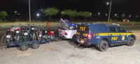 PRF apreende três motocicletas adulteradas e caminhonete furtada em Pernambuco