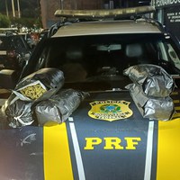 PRF detém dupla com supermaconha dentro de carro roubado em Belo Jardim