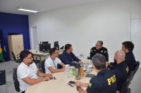 PRF participa de reunião com o Prefeito de Xexéu