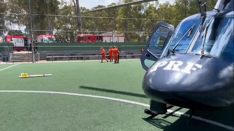 Menino de 6 anos fica ferido em colisão e é transportado de helicóptero entre Garanhuns e Recife