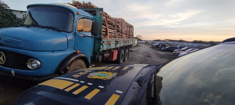 PRF apreende carga de madeira irregular em Garanhuns