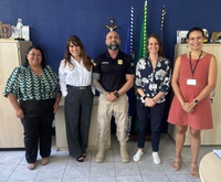 PRF-PE recebe visita da secretária da Mulher de Carpina