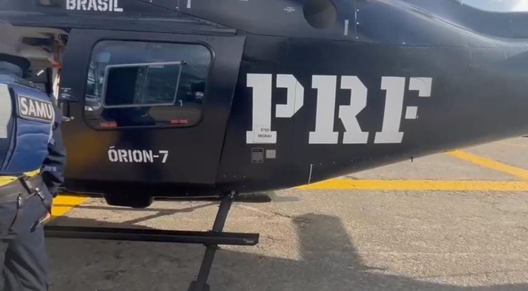 Menino sofre traumatismo no tórax e é resgatado de helicóptero em Caruaru