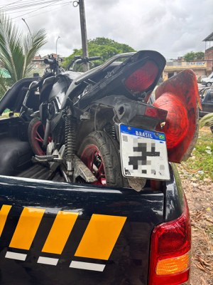 motocicleta recuperada
