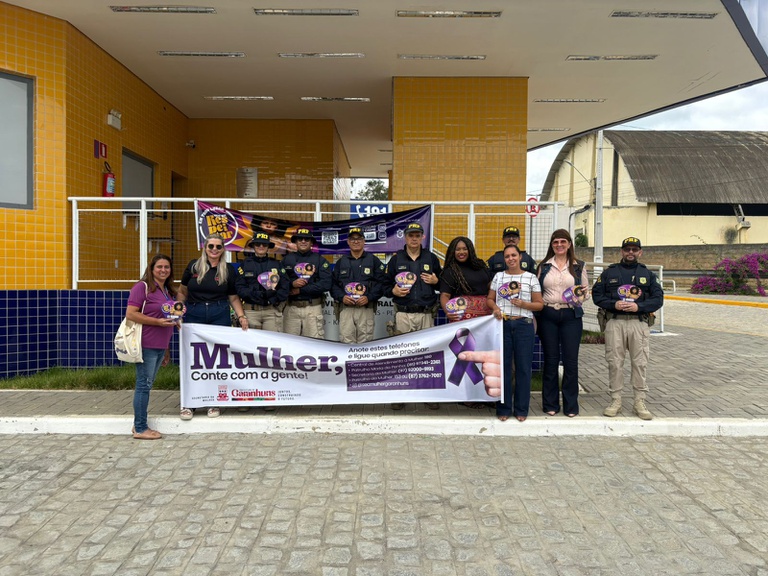 PRF e Secretarias da Mulher realizam ação de enfrentamento à violência contra as mulheres em Garanhuns