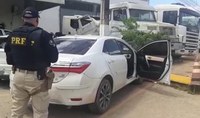 PRF detém homem com carro de luxo roubado em Escada