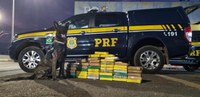 Mais de 46 kg de cocaína foram apreendidos e uma pessoa foi presa