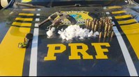 Homem é preso com armas, munições e drogas pela PRF em Teresina (PI)
