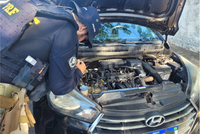 Com placa adulterada, um veículo roubado em São Paulo é apreendido pela PRF em Teresina (PI)