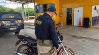 Em menos de 1h após o crime, PRF recupera motocicleta que havia sido furtada