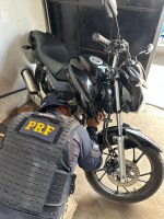 PRF apreende motocicleta adulterada durante ronda em Colônia do Gurguéia