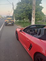 PRF e PM flagram veículo de luxo em alta velocidade e apreendem arma de fogo em Floriano (PI)