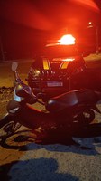Adolescente é flagrado conduzindo motocicleta adulterada na BR-316, em Inhuma/PI.