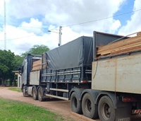 PRF apreende madeira serrada em transporte irregular na BR-316